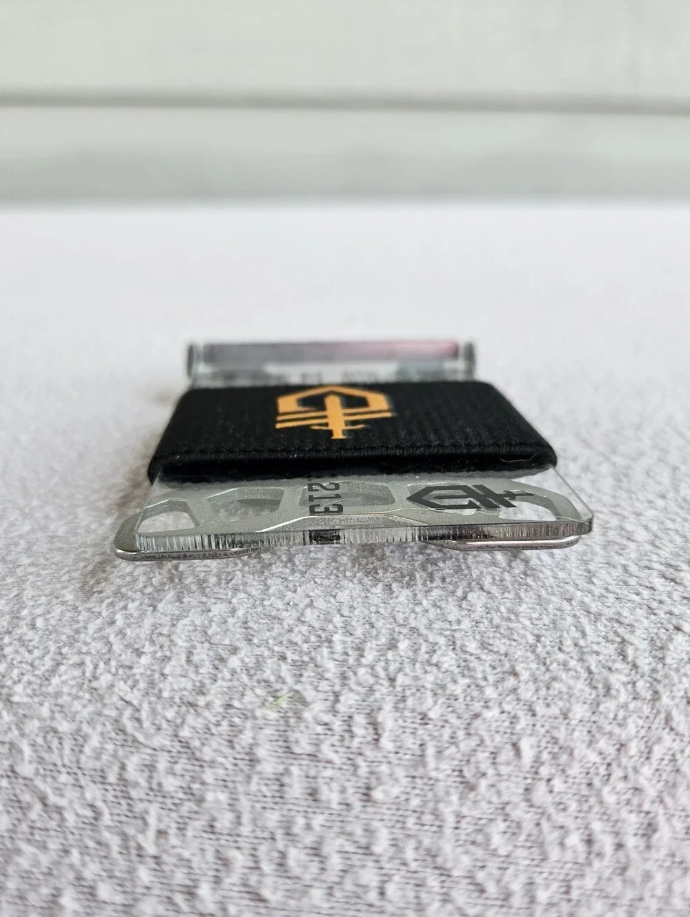 Gerber Barbill Wallet Money Clip Black Silver Elastic Industrial